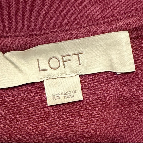 LOFT Burgundy Drop-Waist Dress – Size XS-Never Worn - Picture 4 of 8